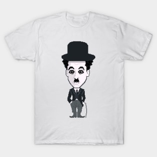 Charlie Chaplin: In Pixel T-Shirt